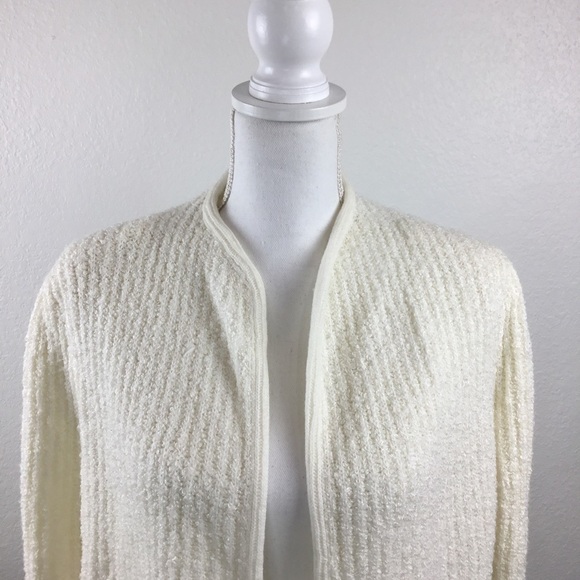VINTAGE Nan Elliot Heavy Cardigan Sweater with Built In Shoulder Pads - Picture 2 of 9